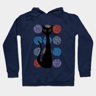 Hip Cat Mid Century Modern Hoodie